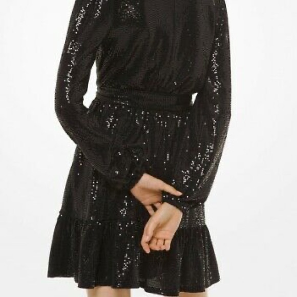 New Michael Kors Black Mirrors Crossover Dress 🖤 - Picture 11 of 14